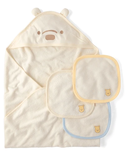 Baby Winnie The Pooh™ Towel And Washcloth 4-Piece Set