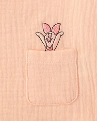 Baby Girls Winnie The Pooh™ Embroidered 3-Piece Playwear Set
