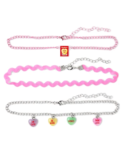Collier ras du cou Girls Sweethearts® (lot de 3)
