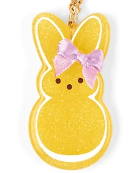 Girls Peeps® Glitter Bow Keychain