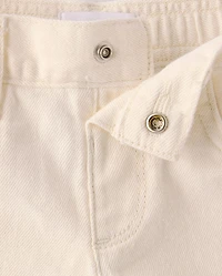 Girls Ripped Shortie Jean Shorts