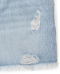 Girls Ripped Denim Skort