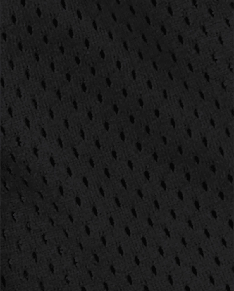 Girls Quick Dry Side Stripe Mesh Lined Active Shorts