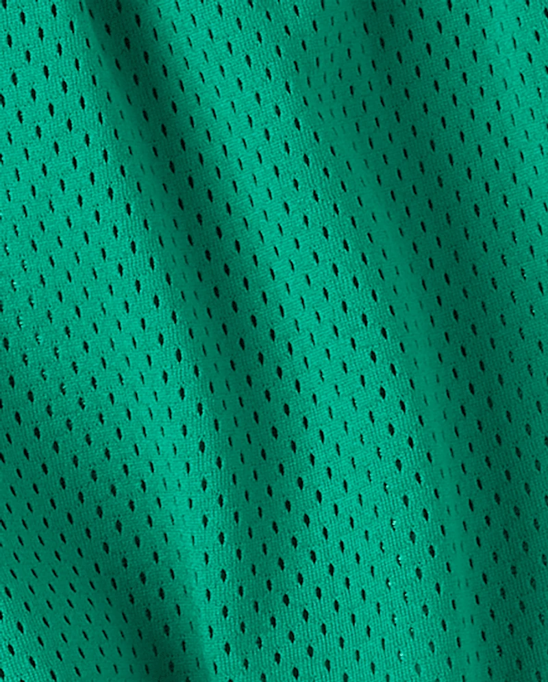 Girls Quick Dry Side Stripe Mesh Lined Active Shorts