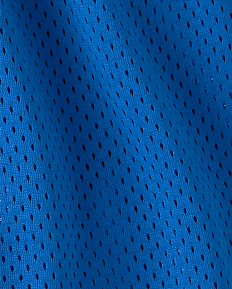 Girls Quick Dry Side Stripe Mesh Lined Active Shorts