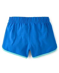 Girls Contrast Graphic Dolphin Shorts