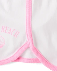 Girls Contrast Graphic Dolphin Shorts