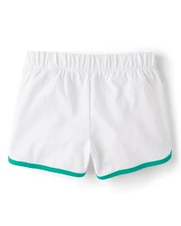 Girls Contrast Graphic Dolphin Shorts