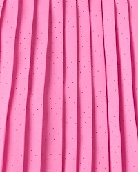 Girls Quick Dry Perforated High Rise Pleated Skort