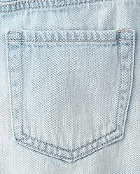 Girls Hello Kitty® Embroidered Icon Shortie Jean Shorts