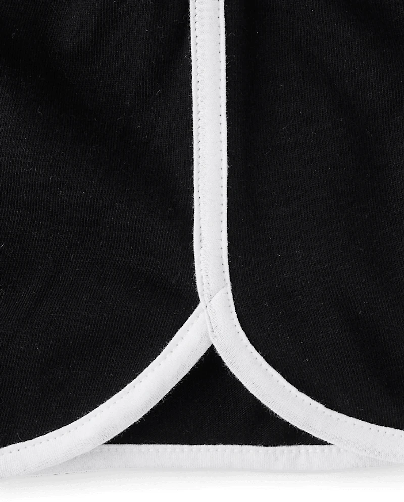 Girls Tie Dye Dolphin Shorts 4-Pack