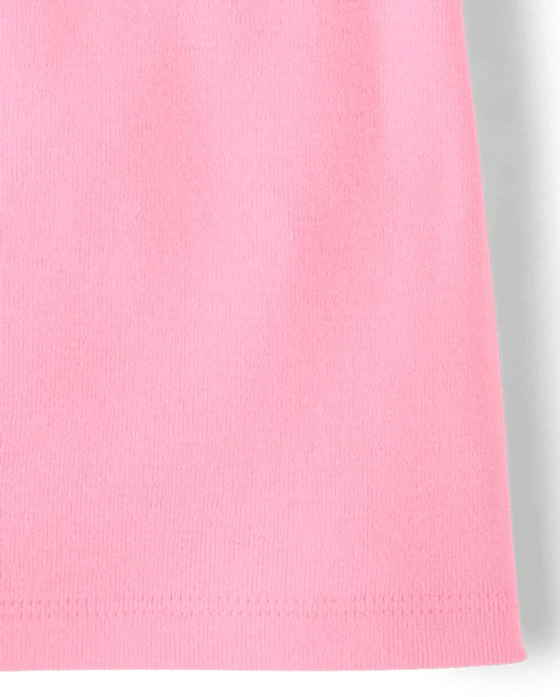 Girls Colorblock Ribbed Graphic Tank Top