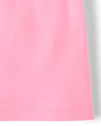 Girls Colorblock Ribbed Graphic Tank Top