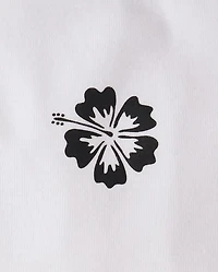 Girls Colorblock Ribbed Graphic Tank Top