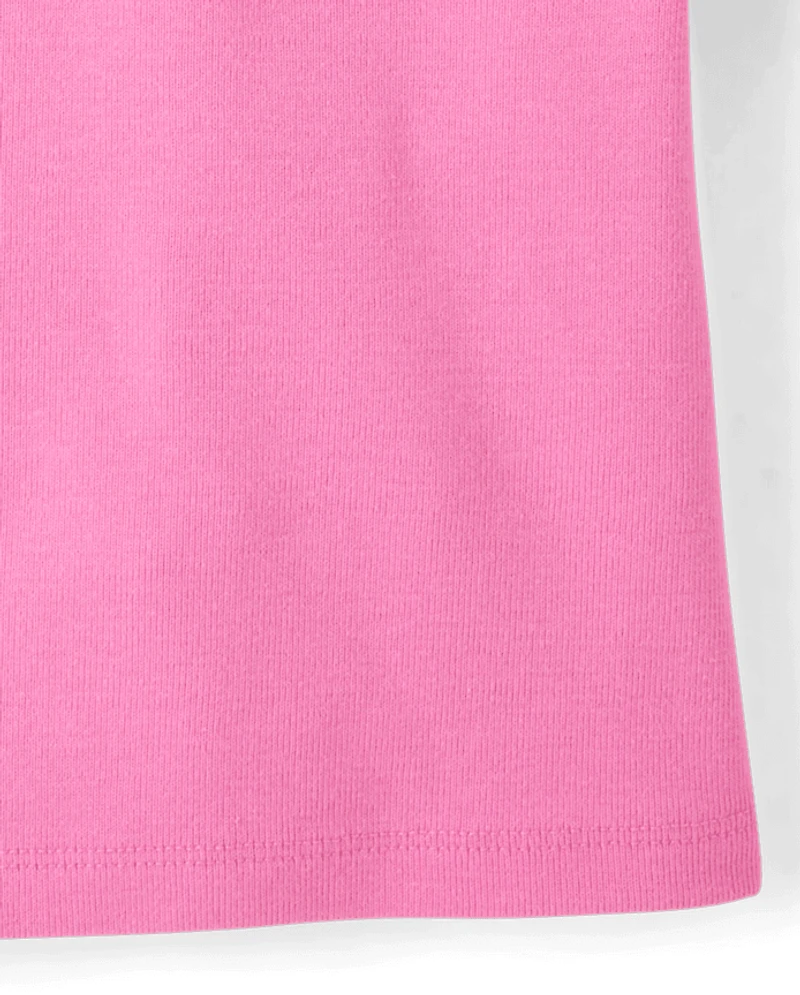 Polo côtelé contrasté pour filles