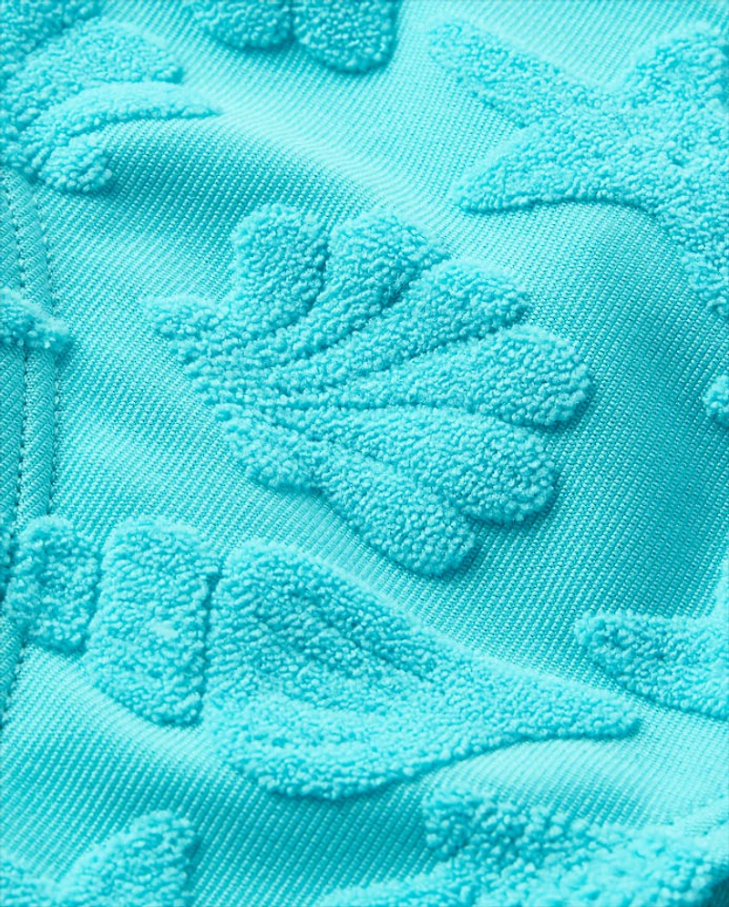 Girls Seashell Textured Terry Bikini Swimsuit