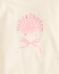 Girls Rhinestone Crochet Peplum Top