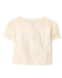 Girls Varsity Lace Football Tee