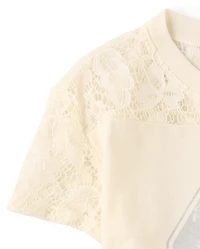 Girls Varsity Lace Football Tee