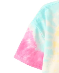 Girls Hello Kitty® Tie Dye Embellished Relaxed Top