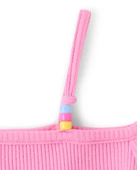 Girls Hello Kitty® Beaded Cold Shoulder Top