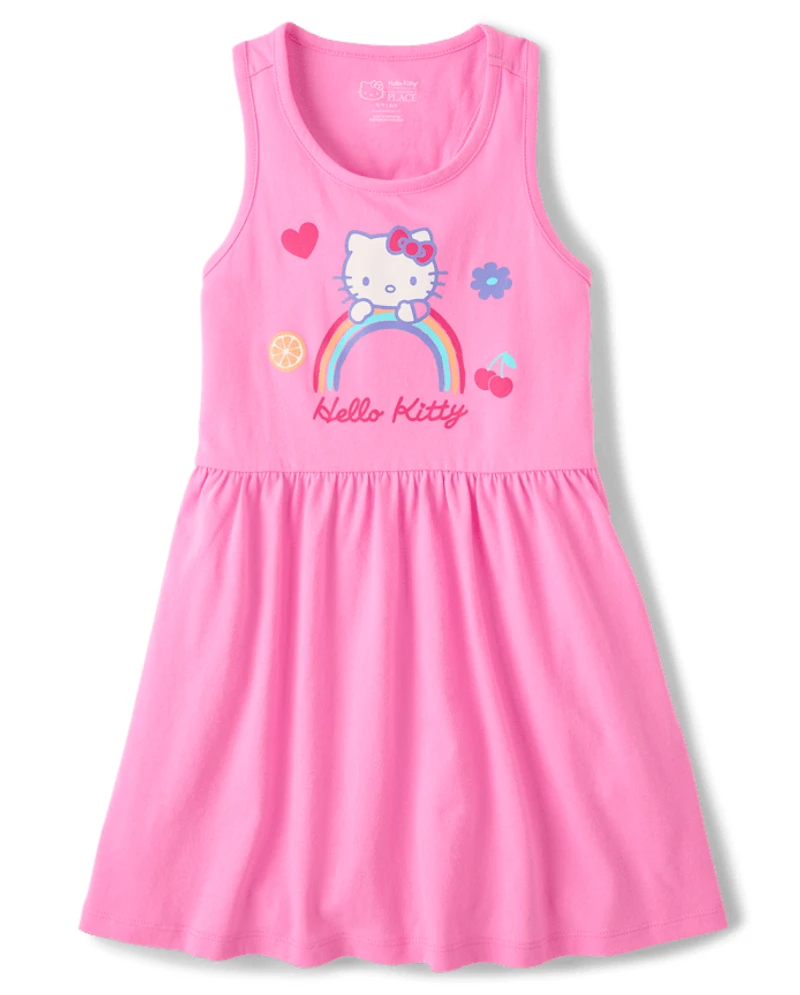 Girls Hello Kitty® Rainbow Cut-Out Tank Dress