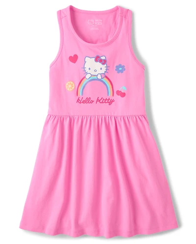 Girls Hello Kitty® Rainbow Cut-Out Tank Dress
