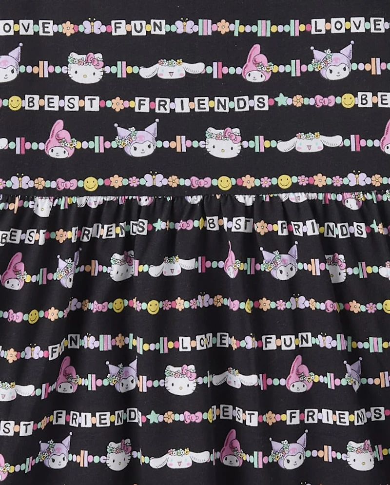 Girls Hello Kitty® And Friends Friendship Bracelet Cut-Out Tank Dress