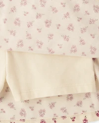 Robe fleurie à taille en V pour filles