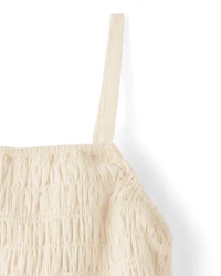 Girls Smocked Drop Waist Dress