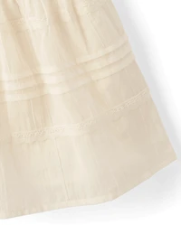 Girls Smocked Drop Waist Dress