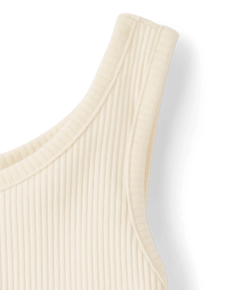 Girls Hello Kitty® Bow Ribbed V-Waist Dress