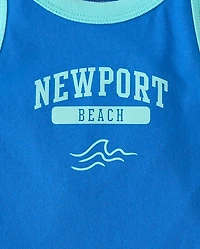 Girls Colorblock Graphic Tank Top