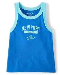 Girls Colorblock Graphic Tank Top