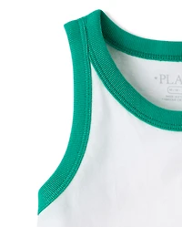 Girls Colorblock Graphic Tank Top