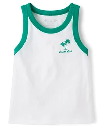 Girls Colorblock Graphic Tank Top