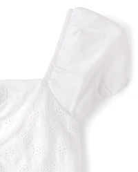 Womens Mommy And Me Eyelet Bubble Dress