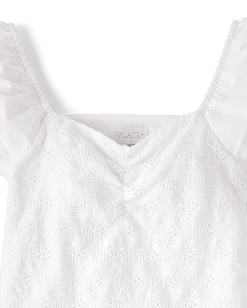 Womens Mommy And Me Eyelet Bubble Dress