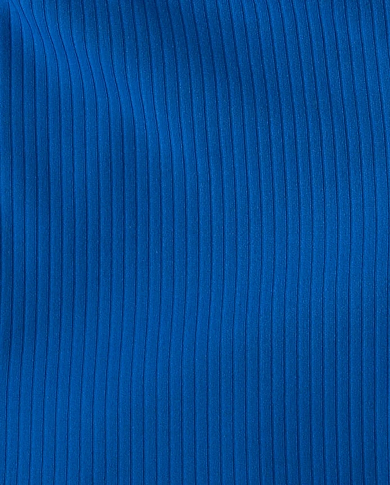 Girls High Rise Ribbed Dolphin Bike Shorts