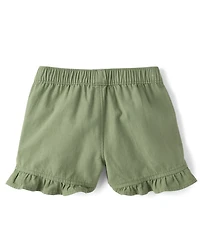 Girls Ruffle Shortie Pull On Shorts