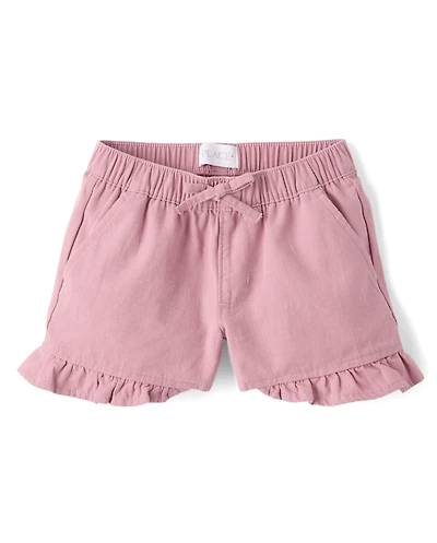 Girls Ruffle Shortie Pull On Shorts