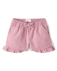 Girls Ruffle Shortie Pull On Shorts