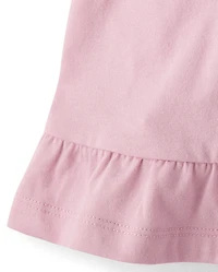 Robe à taille en V pointelle pour filles