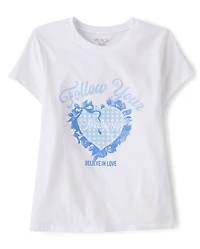 Girls Follow Your Heart Graphic Tee