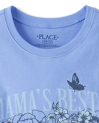 T-shirt graphique « Meilleure amie de maman » pour filles