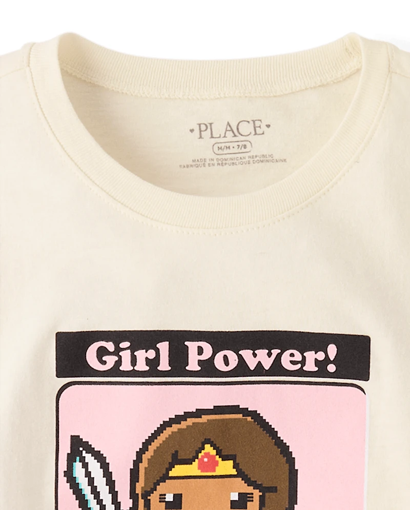 Girls Video Game Graphic Tee
