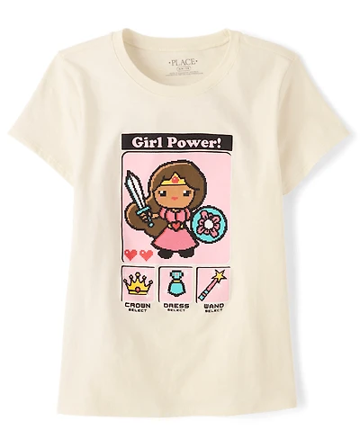 Girls Video Game Graphic Tee
