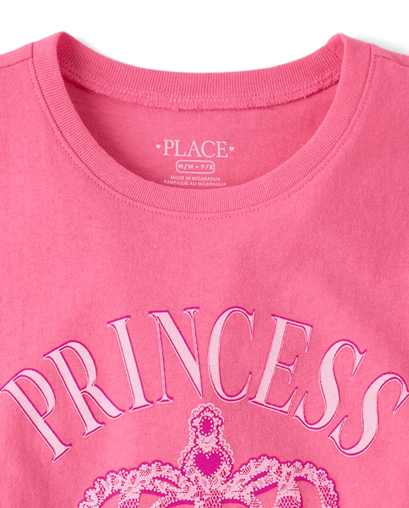 Girls Princess Graphic Tee