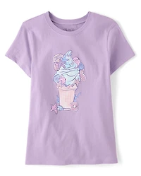 Girls Ice Cream Cone Graphic Tee