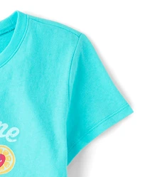 Girls Summer Drink Graphic Tee